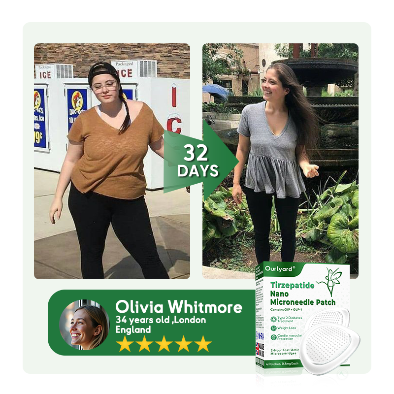𝐎𝐮𝐫𝐥𝐲𝐚𝐫𝐝® 𝐓𝐢𝐫𝐳𝐞𝐩𝐚𝐭𝐢𝐝𝐞 𝐍𝐚𝐧𝐨 𝐌𝐢𝐜𝐫𝐨𝐧𝐞𝐞𝐝𝐥𝐞 𝐏𝐚𝐭𝐜𝐡 (For Diabetes & Weight Loss – 1 Patch per Week, 7-Day Action, Painless)