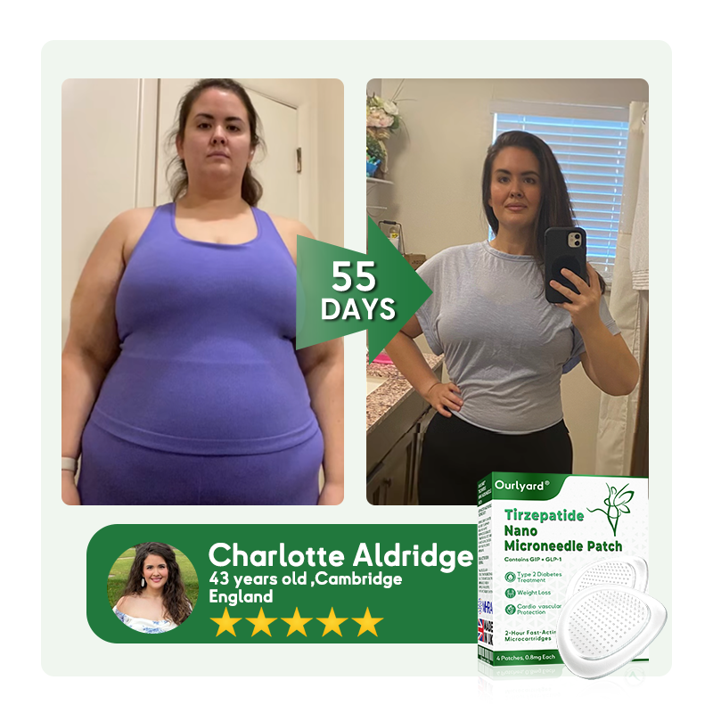 𝐎𝐮𝐫𝐥𝐲𝐚𝐫𝐝® 𝐓𝐢𝐫𝐳𝐞𝐩𝐚𝐭𝐢𝐝𝐞 𝐍𝐚𝐧𝐨 𝐌𝐢𝐜𝐫𝐨𝐧𝐞𝐞𝐝𝐥𝐞 𝐏𝐚𝐭𝐜𝐡 (For Diabetes & Weight Loss – 1 Patch per Week, 7-Day Action, Painless)