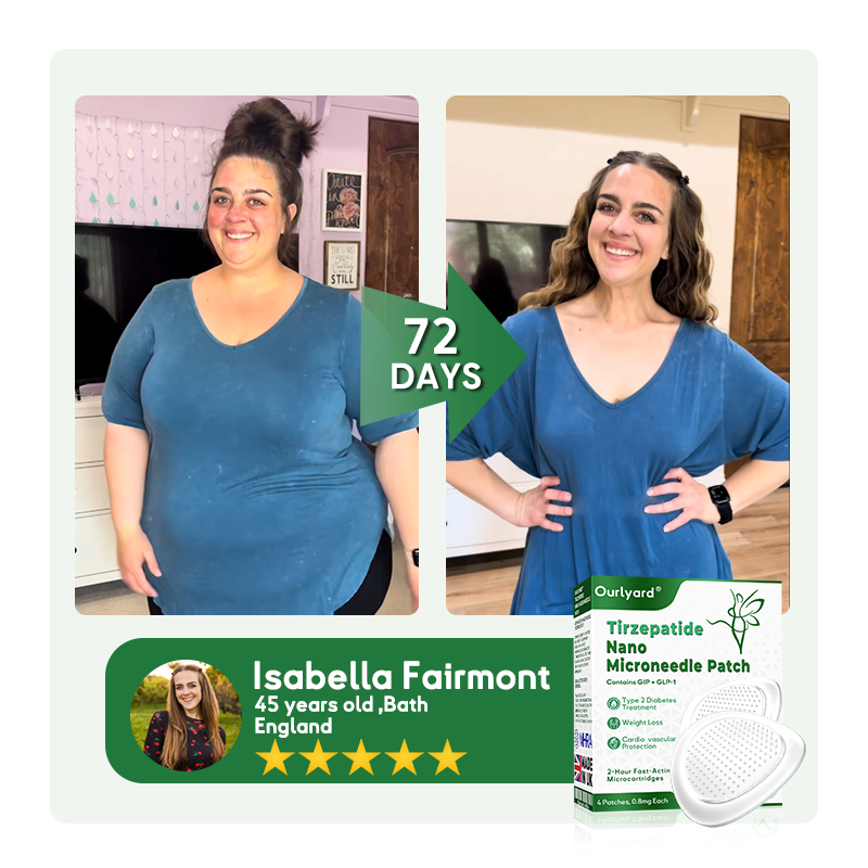 𝐎𝐮𝐫𝐥𝐲𝐚𝐫𝐝® 𝐓𝐢𝐫𝐳𝐞𝐩𝐚𝐭𝐢𝐝𝐞 𝐍𝐚𝐧𝐨 𝐌𝐢𝐜𝐫𝐨𝐧𝐞𝐞𝐝𝐥𝐞 𝐏𝐚𝐭𝐜𝐡 (For Diabetes & Weight Loss – 1 Patch per Week, 7-Day Action, Painless)