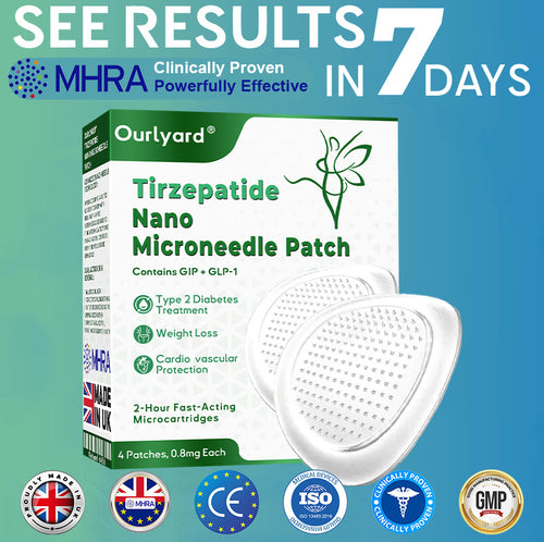 𝐎𝐮𝐫𝐥𝐲𝐚𝐫𝐝® 𝐓𝐢𝐫𝐳𝐞𝐩𝐚𝐭𝐢𝐝𝐞 𝐍𝐚𝐧𝐨 𝐌𝐢𝐜𝐫𝐨𝐧𝐞𝐞𝐝𝐥𝐞 𝐏𝐚𝐭𝐜𝐡 (For Diabetes & Weight Loss – 1 Patch per Week, 7-Day Action, Painless)